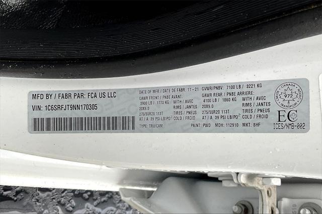 used 2022 Ram 1500 car, priced at $38,123