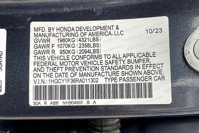 used 2024 Honda Accord car, priced at $25,382