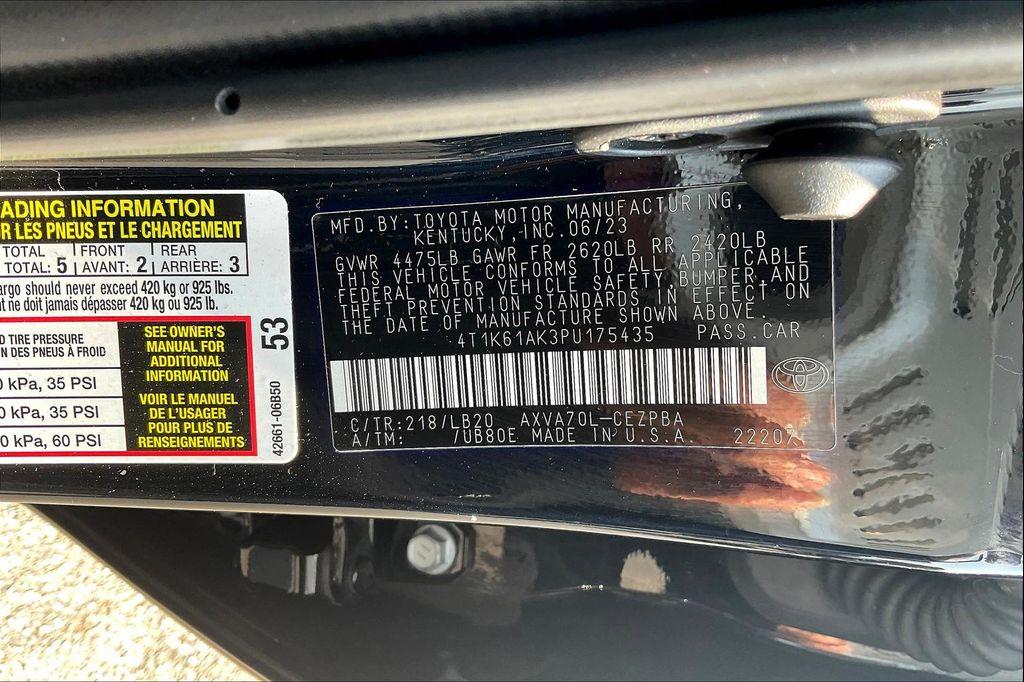 used 2023 Toyota Camry car, priced at $27,449
