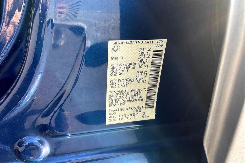 used 2020 Nissan Titan car, priced at $32,164