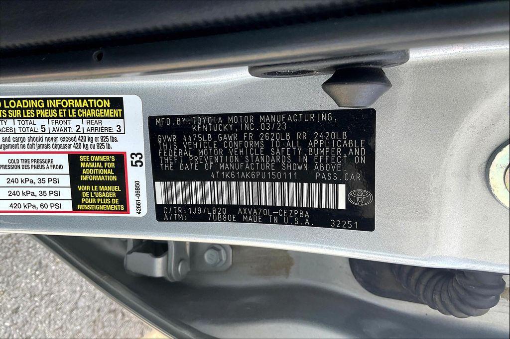 used 2023 Toyota Camry car, priced at $27,279