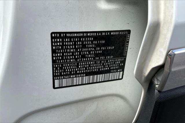 used 2021 Volkswagen Tiguan car, priced at $18,592
