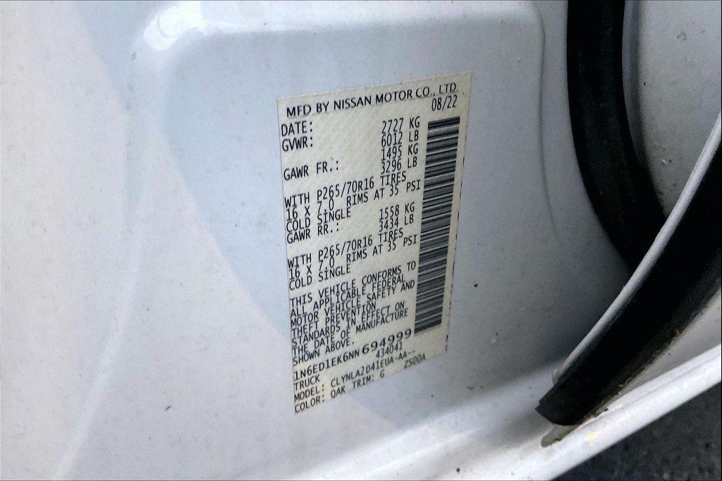 used 2022 Nissan Frontier car, priced at $29,515