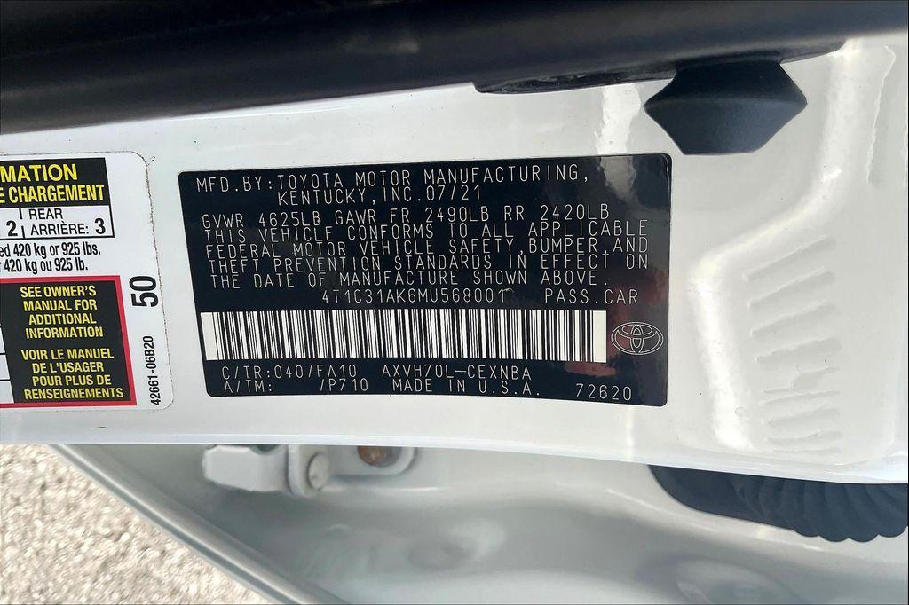 used 2021 Toyota Camry car, priced at $18,997