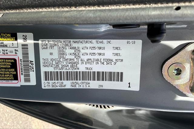 used 2018 Toyota Tundra car, priced at $32,990