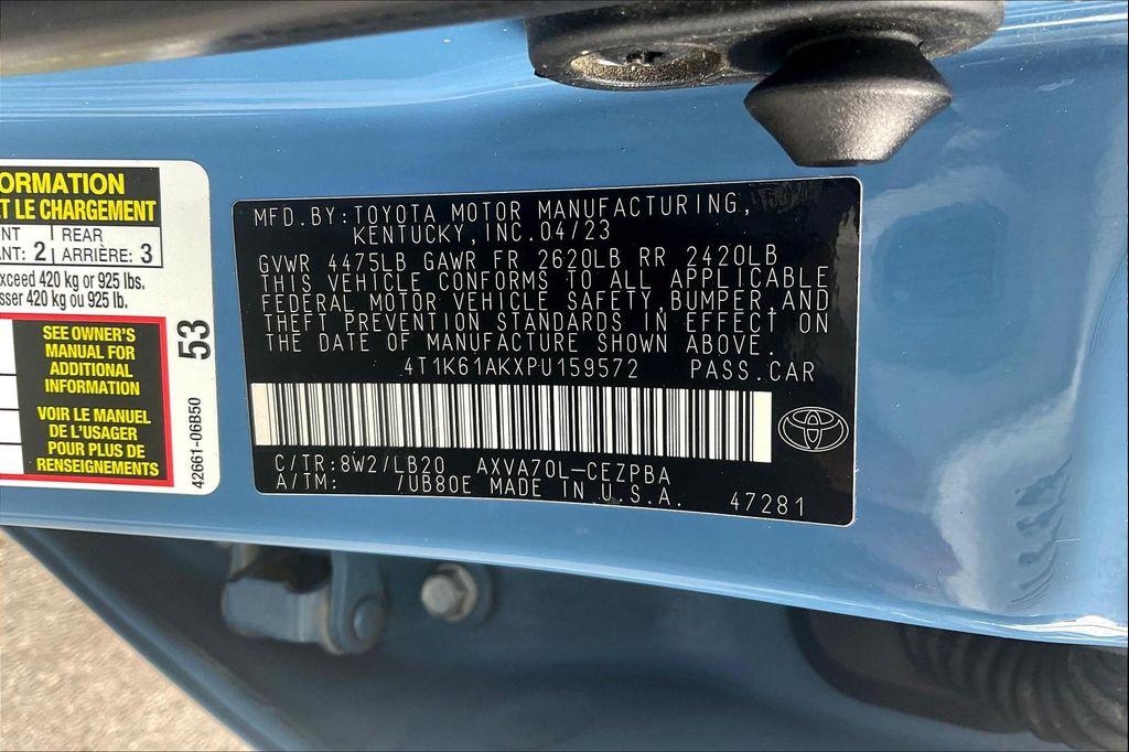 used 2023 Toyota Camry car, priced at $27,012