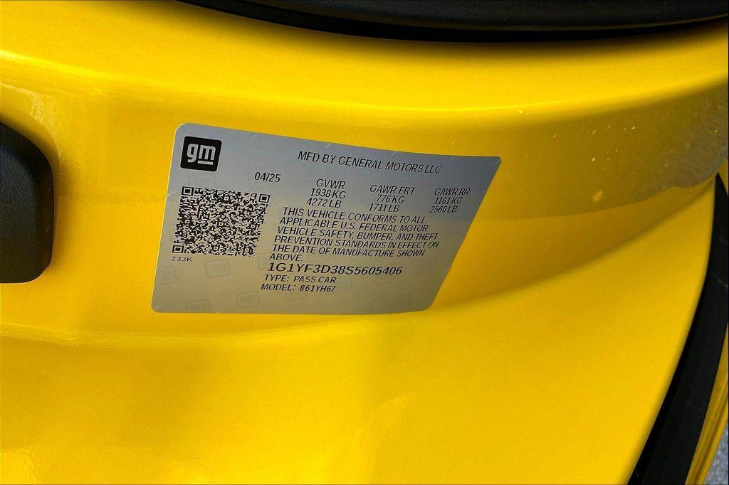 used 2025 Chevrolet Corvette car, priced at $143,146