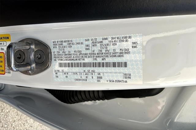 used 2022 Ford Escape car, priced at $21,357