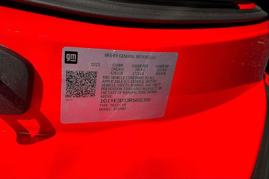 used 2024 Chevrolet Corvette car, priced at $117,498
