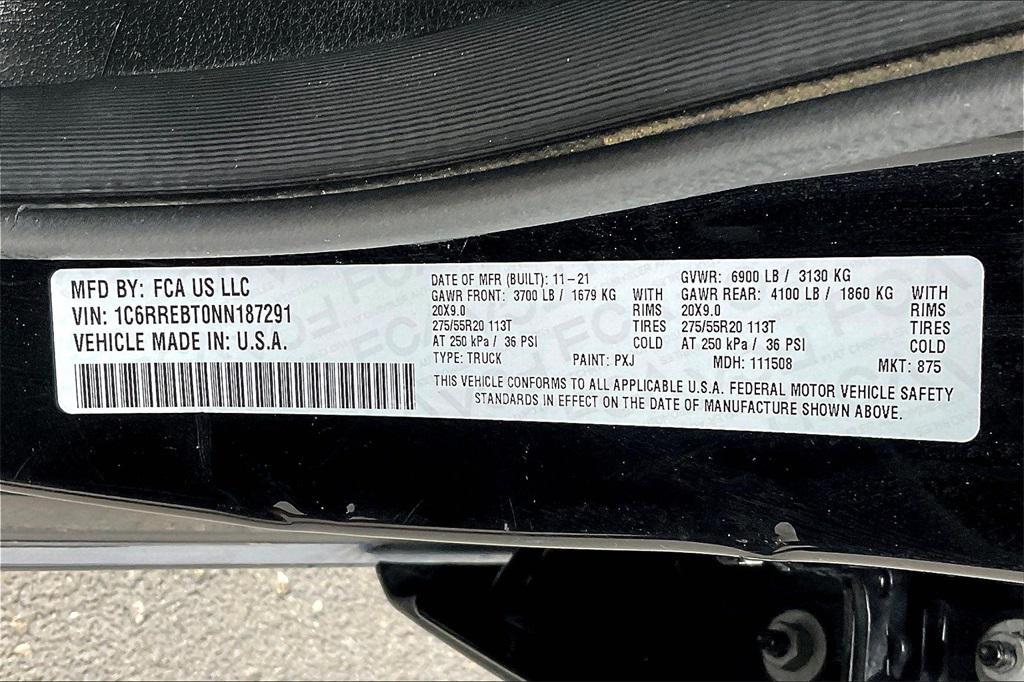 used 2022 Ram 1500 car, priced at $25,989