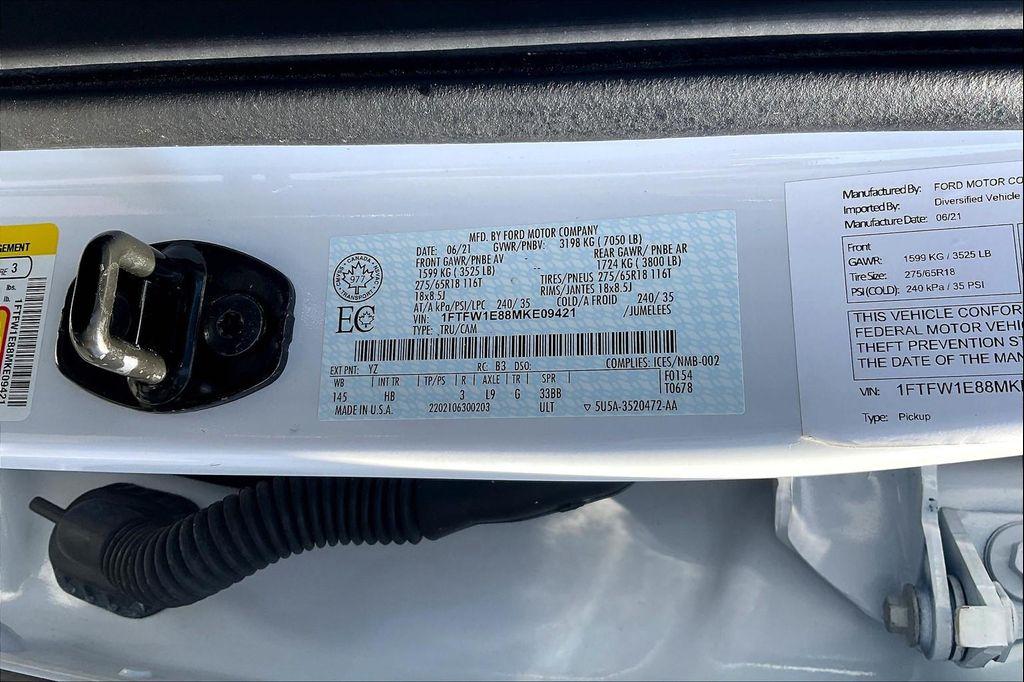 used 2021 Ford F-150 car, priced at $39,435