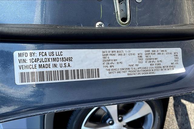 used 2021 Jeep Cherokee car, priced at $19,217