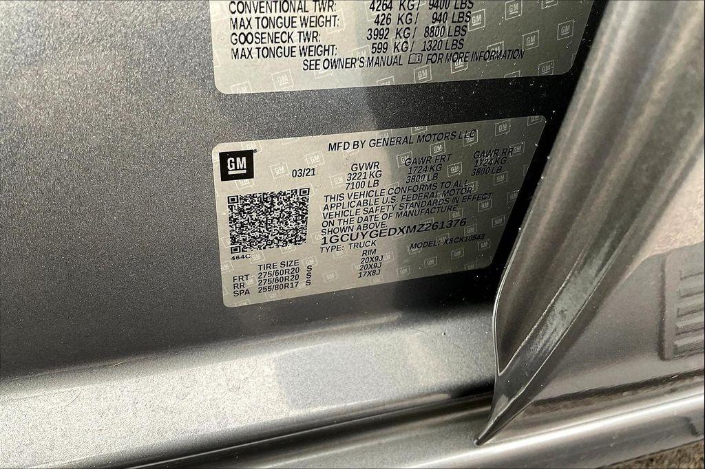 used 2021 Chevrolet Silverado 1500 car, priced at $38,987