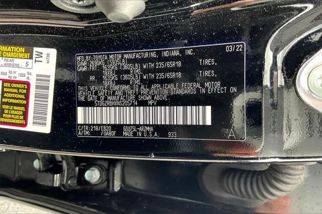 used 2022 Toyota Highlander car