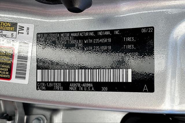 used 2022 Toyota Highlander Hybrid car, priced at $32,579