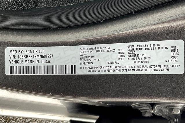 used 2021 Ram 1500 car, priced at $32,356