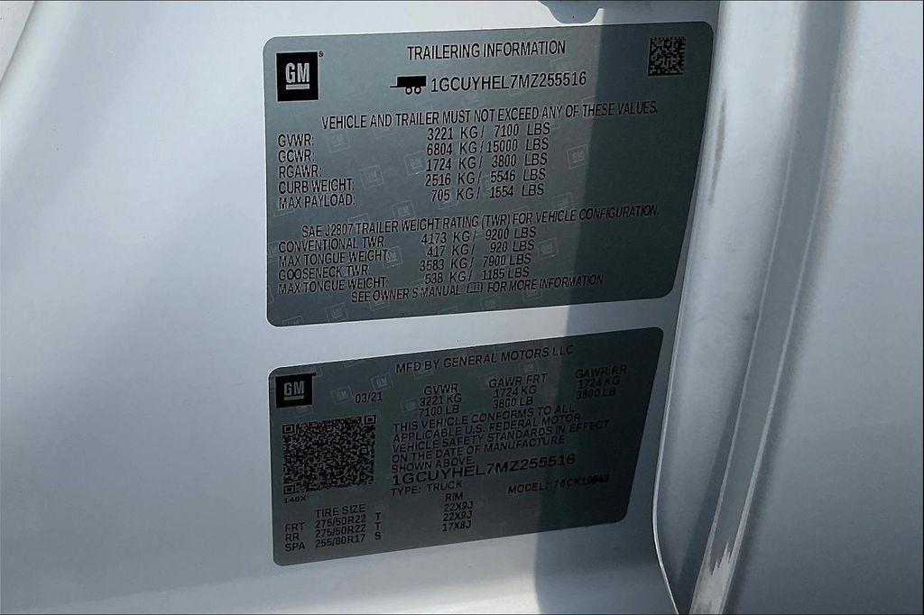 used 2021 Chevrolet Silverado 1500 car, priced at $36,789