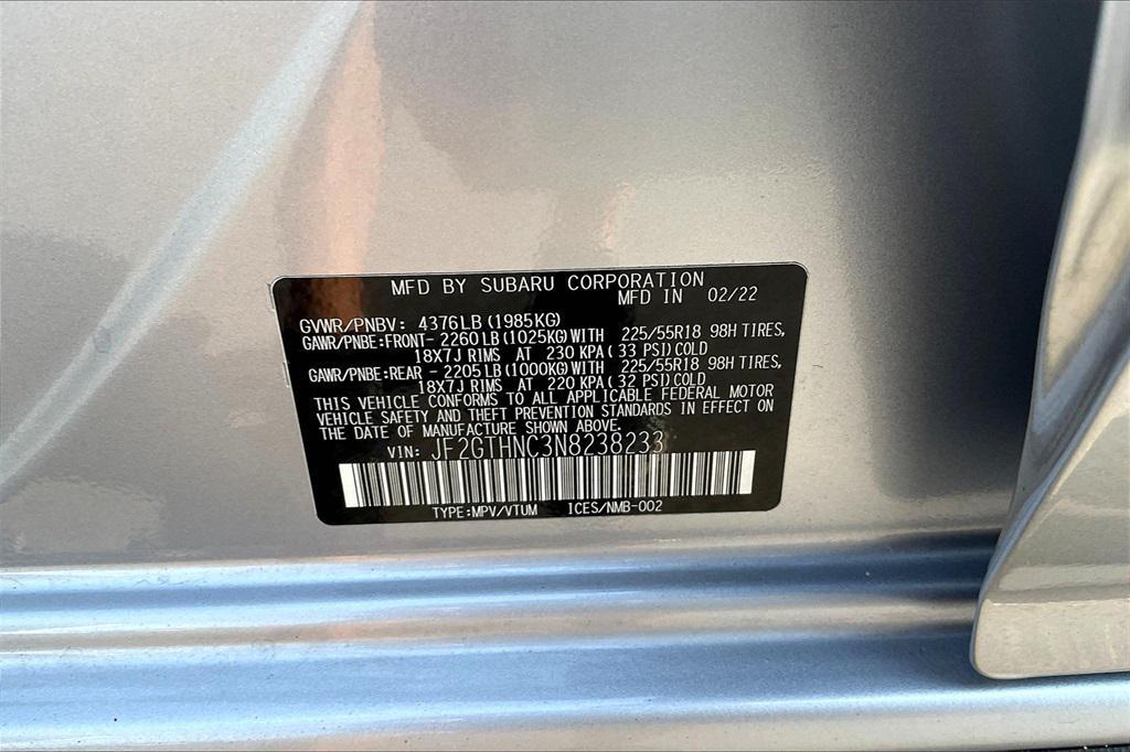 used 2022 Subaru Crosstrek car, priced at $27,616