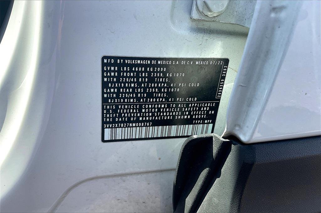 used 2022 Volkswagen Taos car, priced at $21,117