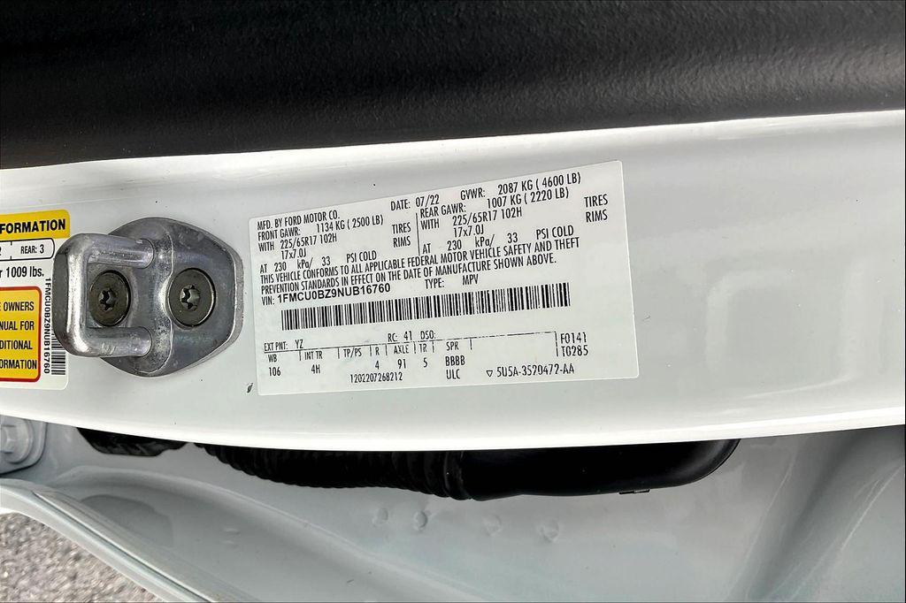 used 2022 Ford Escape car, priced at $19,779