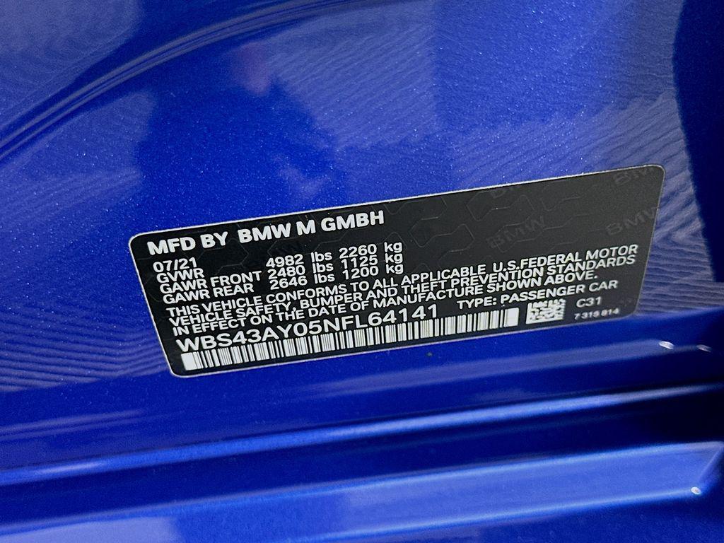 used 2022 BMW M3 car, priced at $75,480