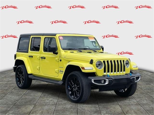 used 2022 Jeep Wrangler Unlimited 4xe car, priced at $34,985