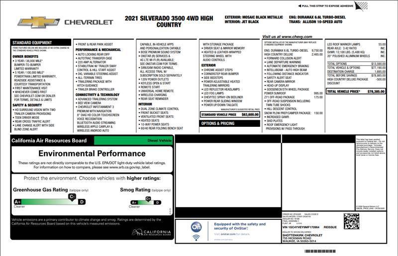 used 2021 Chevrolet Silverado 3500 car, priced at $57,500