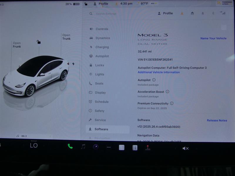 used 2022 Tesla Model 3 car, priced at $23,500
