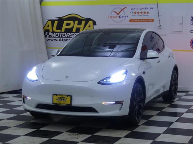 used 2021 Tesla Model Y car, priced at $21,500