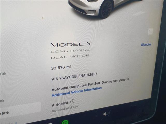 used 2022 Tesla Model Y car, priced at $24,999