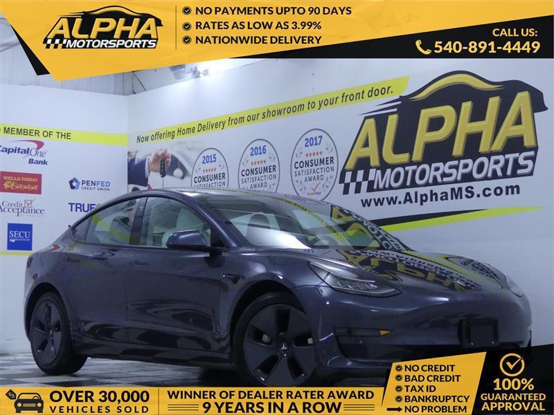 used 2022 Tesla Model 3 car, priced at $23,900