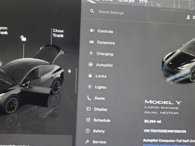 used 2022 Tesla Model Y car, priced at $24,999