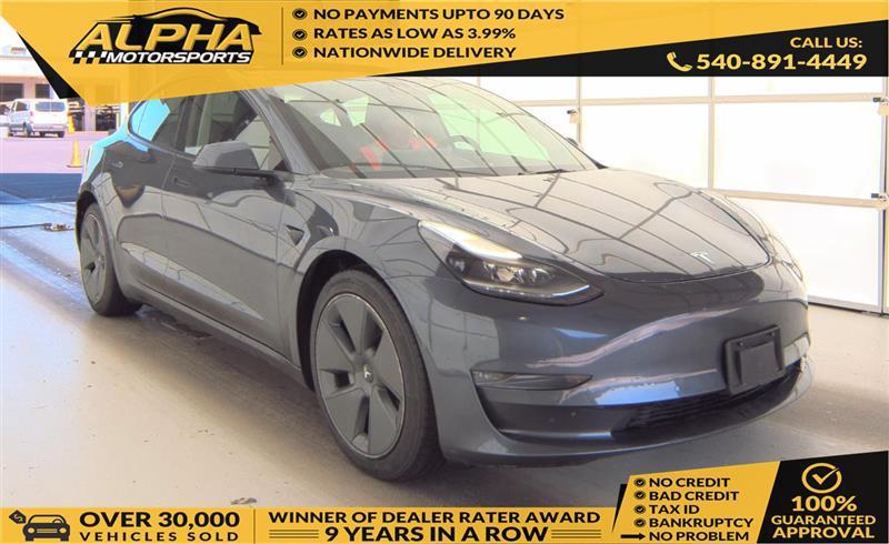 used 2022 Tesla Model 3 car, priced at $23,500