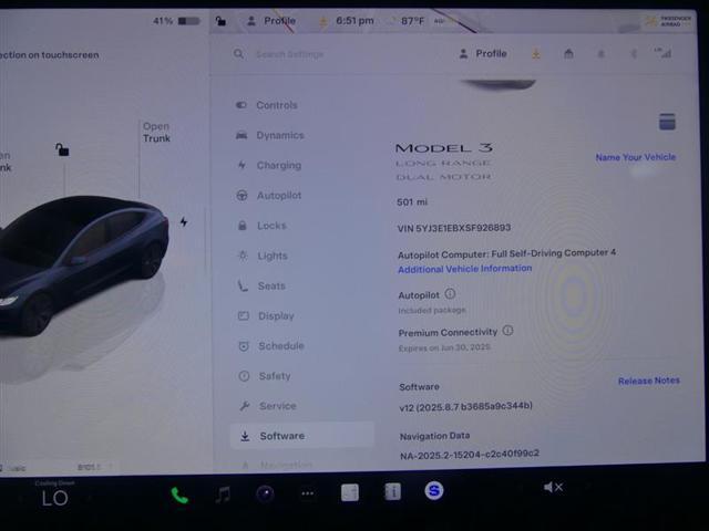 used 2025 Tesla Model 3 car, priced at $38,500