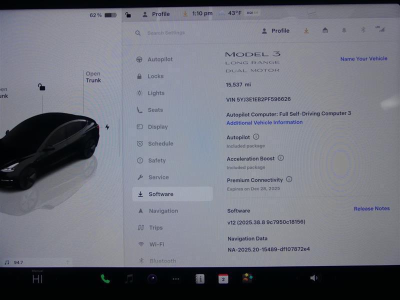 used 2023 Tesla Model 3 car, priced at $26,900