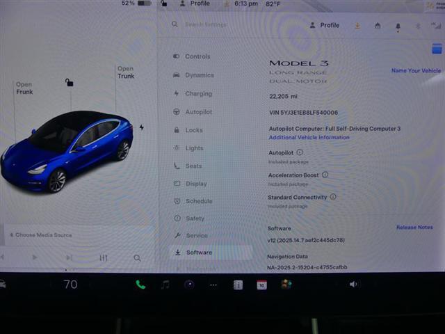 used 2020 Tesla Model 3 car, priced at $22,500