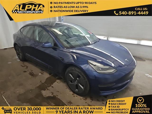 used 2022 Tesla Model 3 car, priced at $22,500