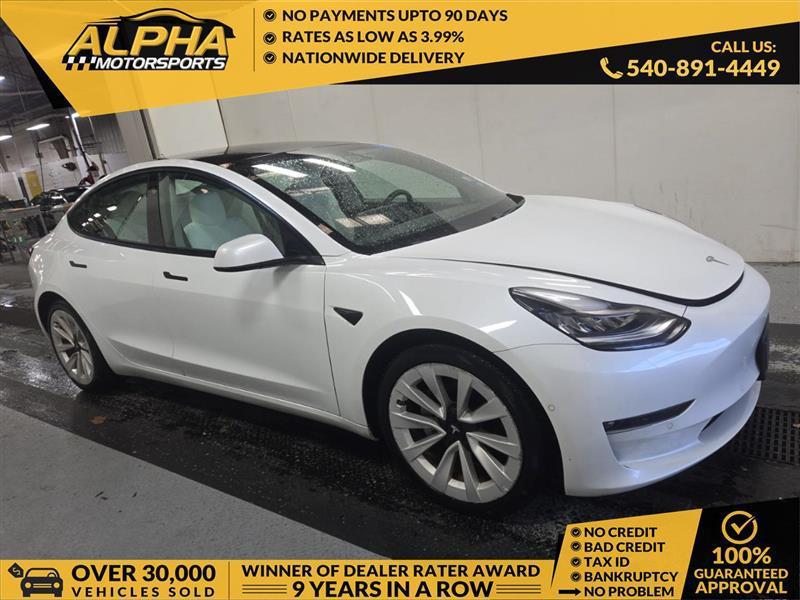 used 2021 Tesla Model 3 car, priced at $21,000
