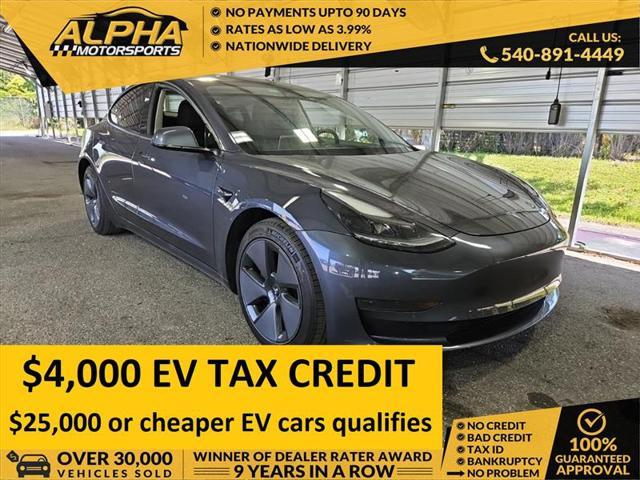 used 2021 Tesla Model 3 car, priced at $23,000