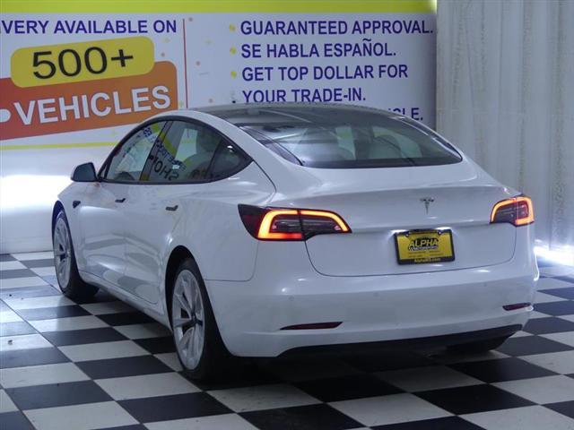 used 2021 Tesla Model 3 car, priced at $21,200