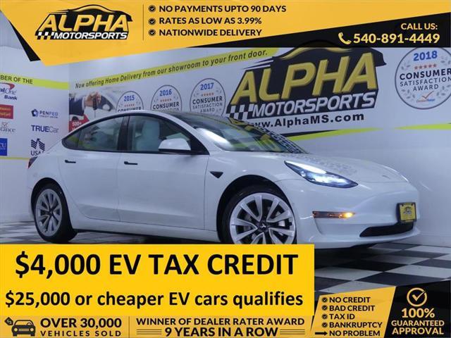 used 2021 Tesla Model 3 car, priced at $21,200