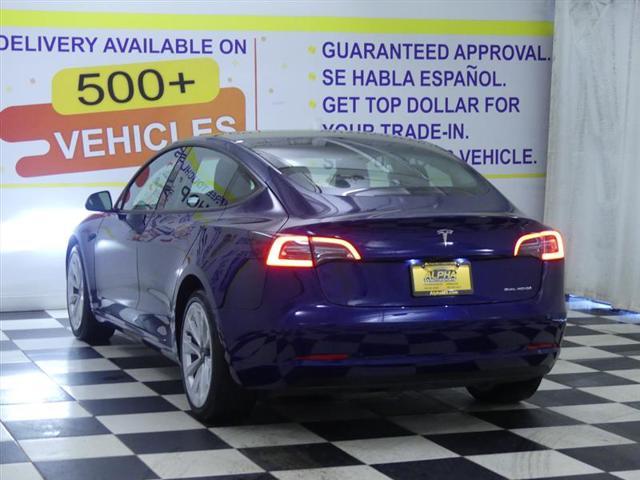 used 2022 Tesla Model 3 car, priced at $23,500