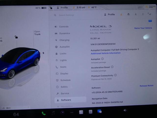 used 2022 Tesla Model 3 car, priced at $23,500