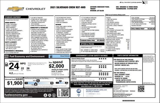 used 2021 Chevrolet Silverado 1500 car, priced at $37,500