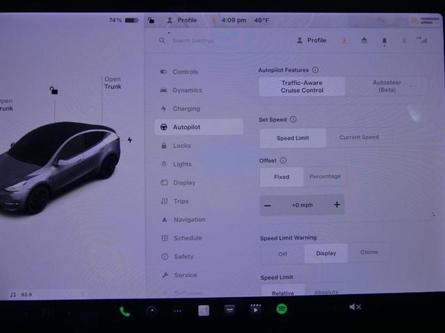 used 2021 Tesla Model Y car, priced at $27,500