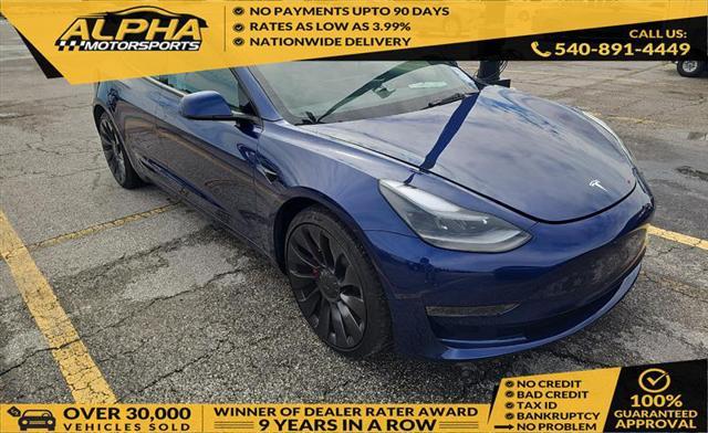 used 2023 Tesla Model 3 car, priced at $29,900