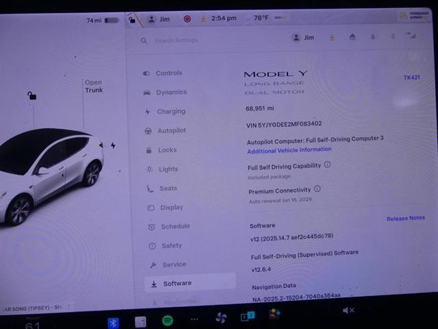 used 2021 Tesla Model Y car, priced at $22,500