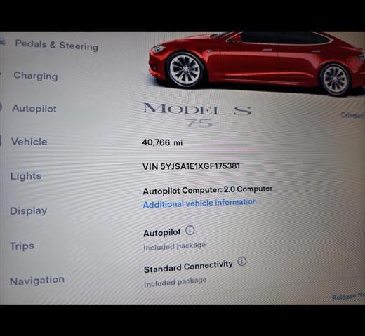 used 2016 Tesla Model S car, priced at $21,000