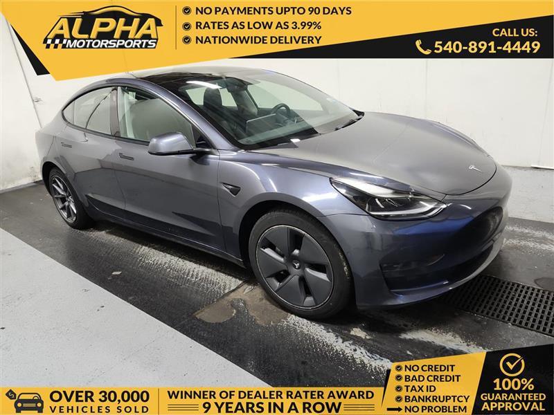 used 2022 Tesla Model 3 car, priced at $22,999