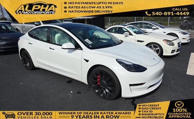 used 2022 Tesla Model 3 car